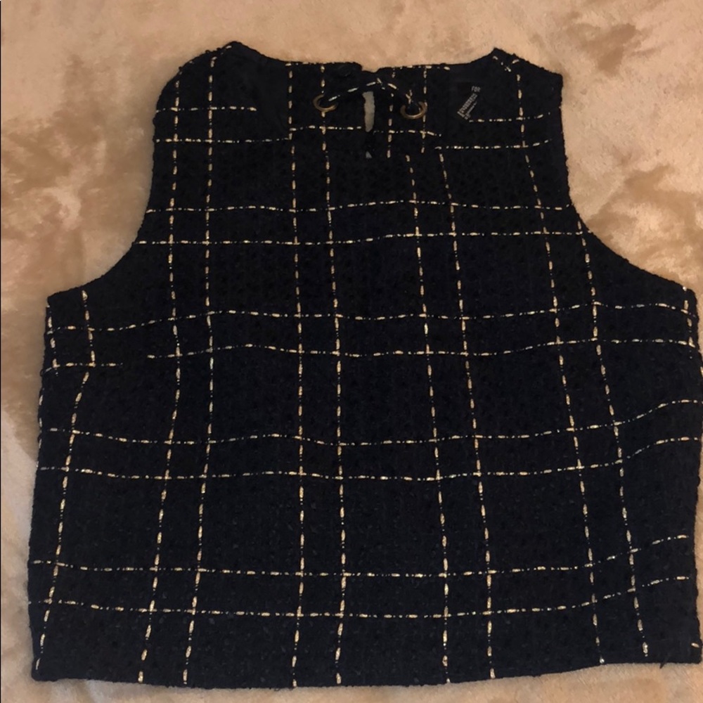 Tweed Shell Top with Metallic Thread - Picture 2 of 3